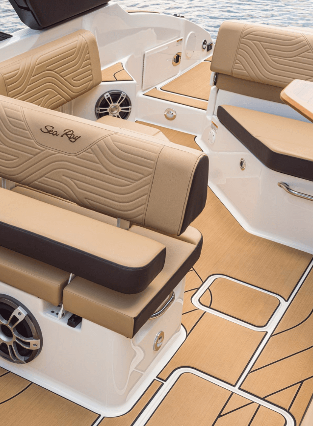 Non-absorbent EVA marine flooring for freshwater and saltwater use