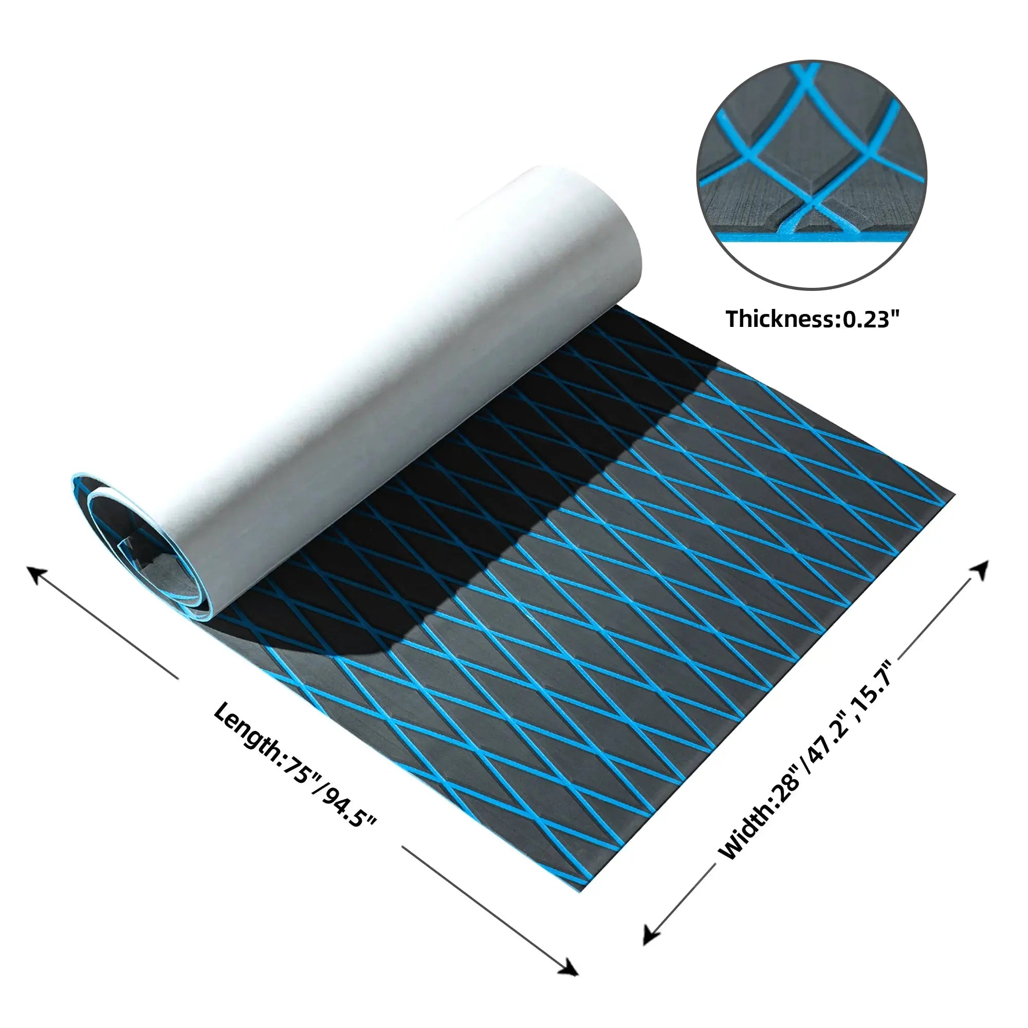 waterproof marine eva foam pad with 3m backing #color_dd-dark-gray-blue