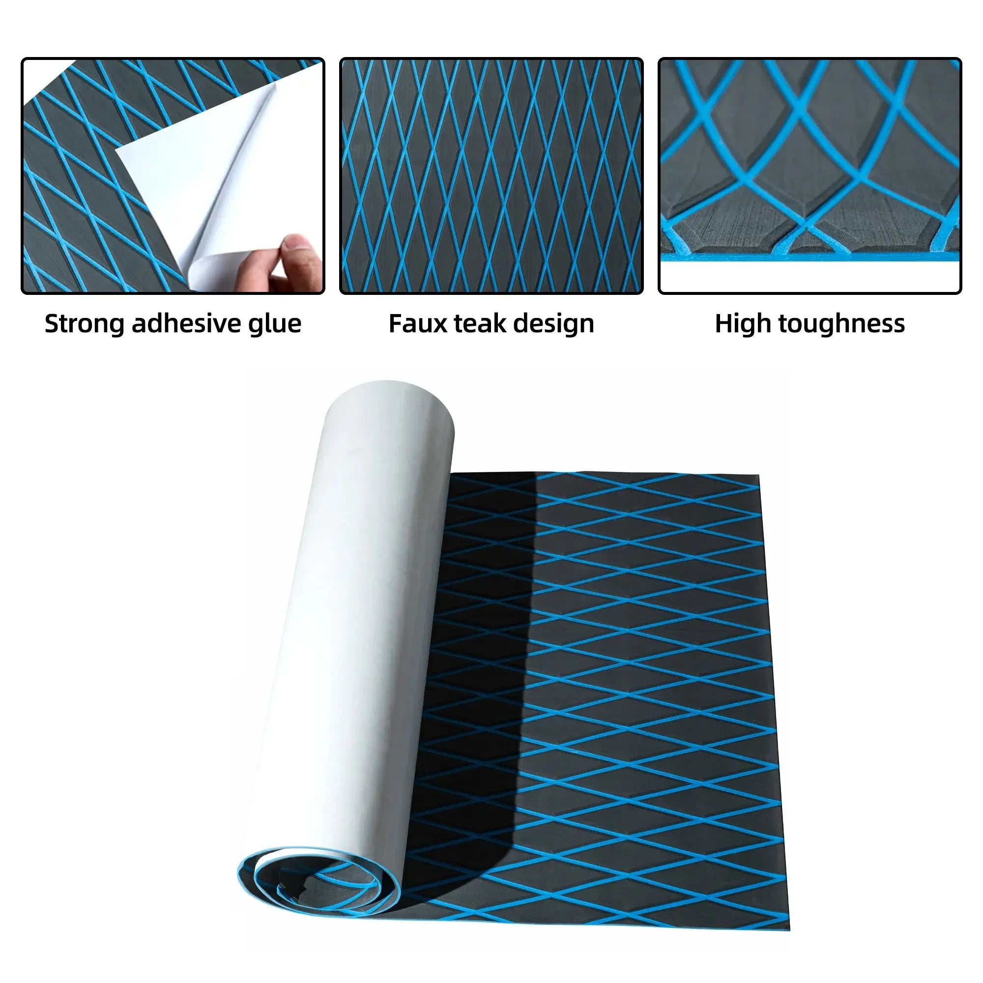 diy eva boat floor mat for center console boat #color_dd-dark-gray-blue