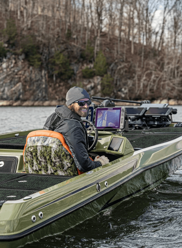Flexible EVA deck mat for custom-fit on curved boat surfaces