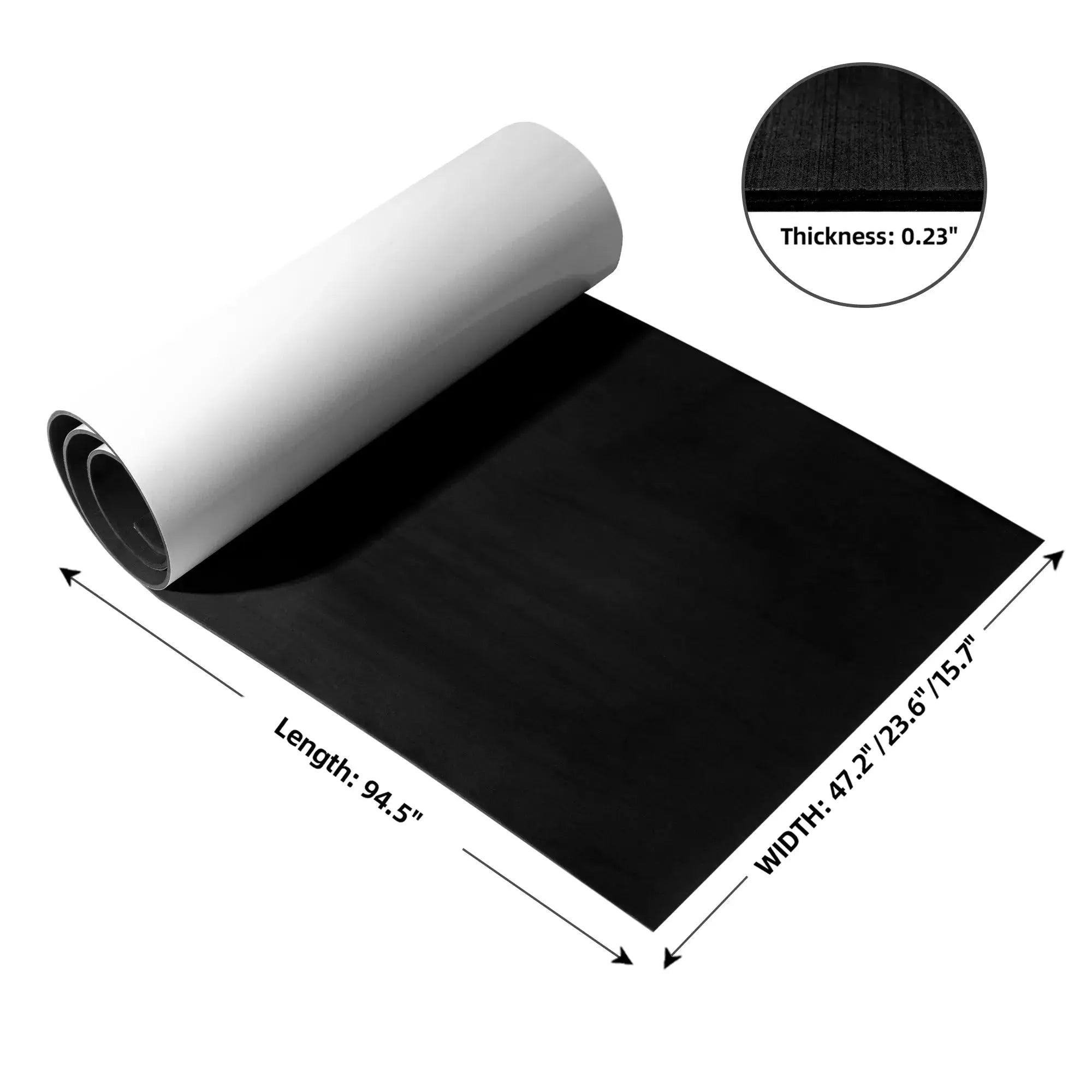 Non-Slip Boat Floor Foam – Black EVA Sheet #color_sr-black