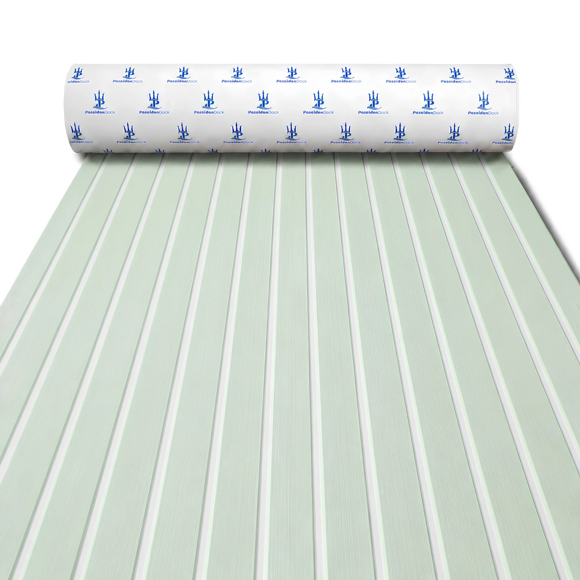PoseidonDeck glass green stripe EVA foam boat flooring sheet with self-adhesive backing for non-slip marine deck flooring
