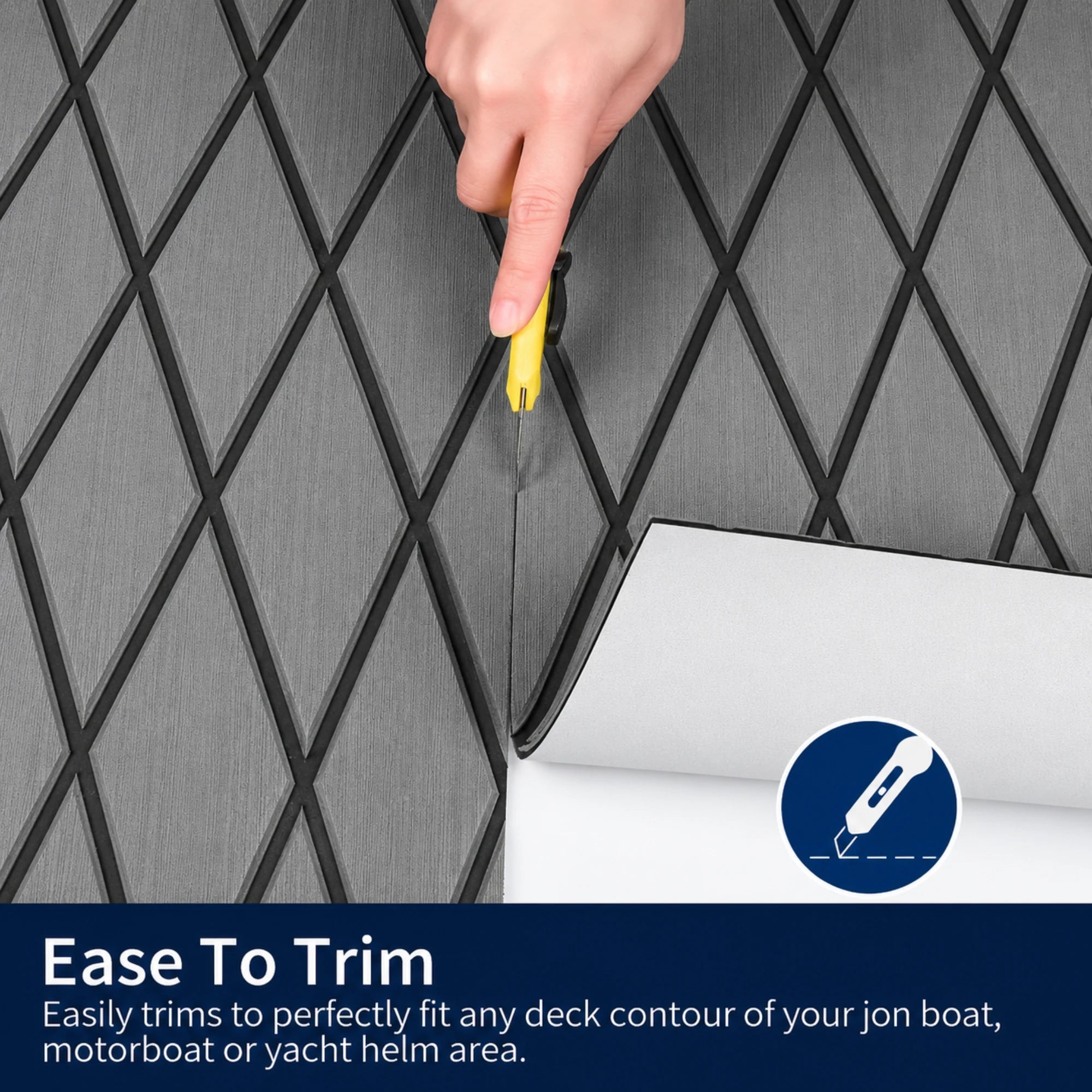 PoseidonDeck Diamond EVA Foam Boat Flooring