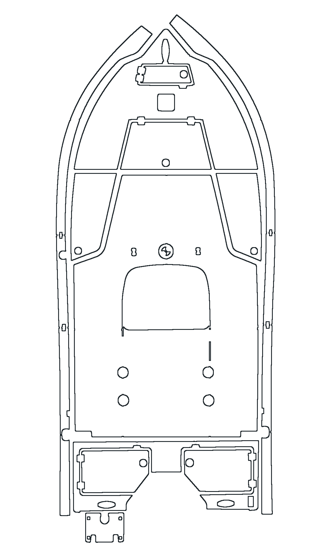 Action Craft Coastal Bay 1910 Custom Boat Flooring