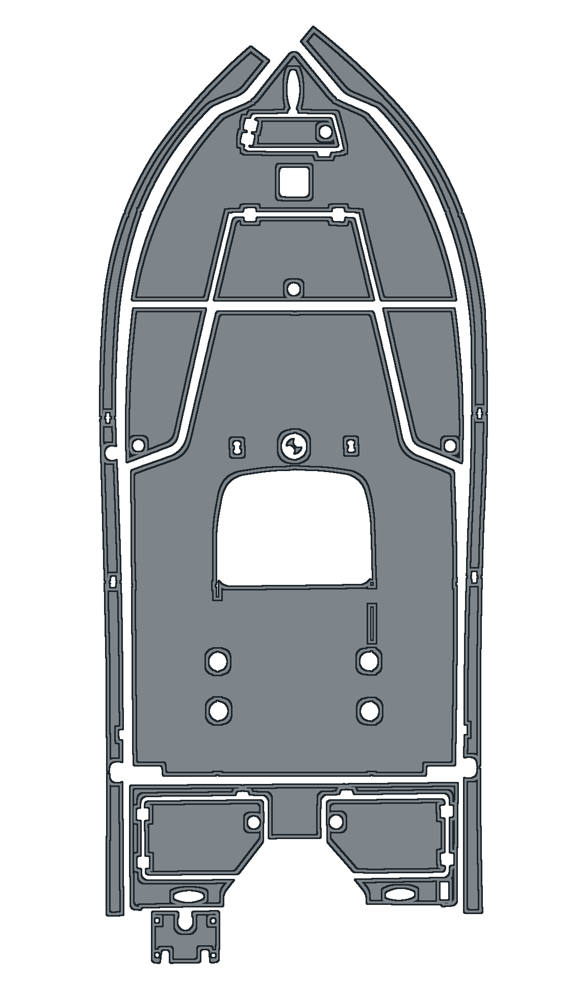 Action Craft Coastal Bay 1910 custom boat mat preview