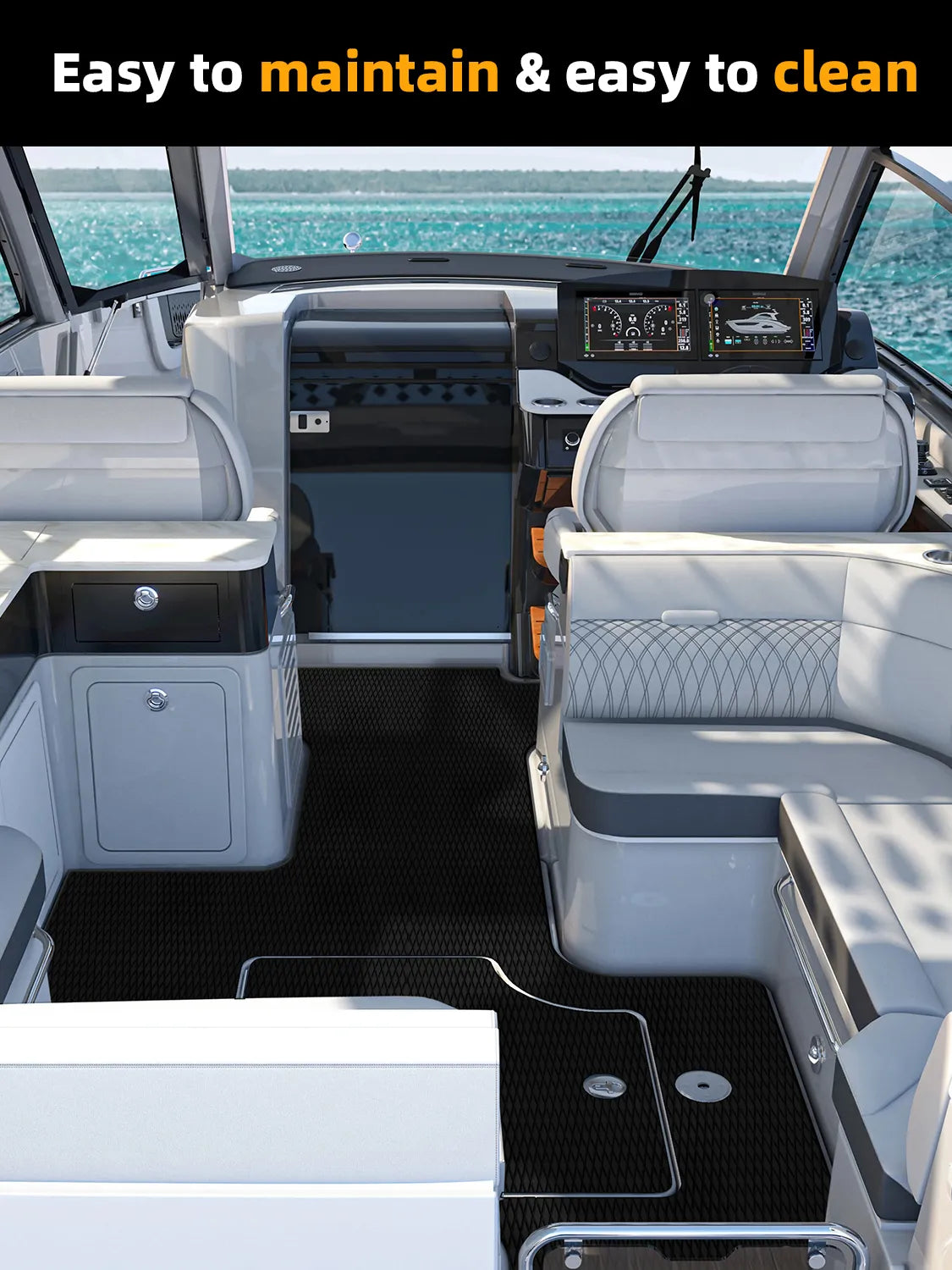 Non Skid Boat Foam Decking Anti-UV 3000H Sea Deck for Boats