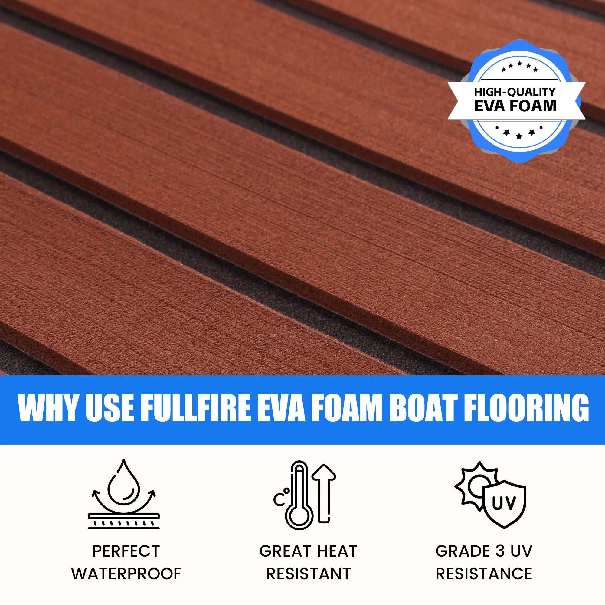 EVA Foam Boat Flooring Stripe – Durable Non-Slip Anti-UV Boat Decking