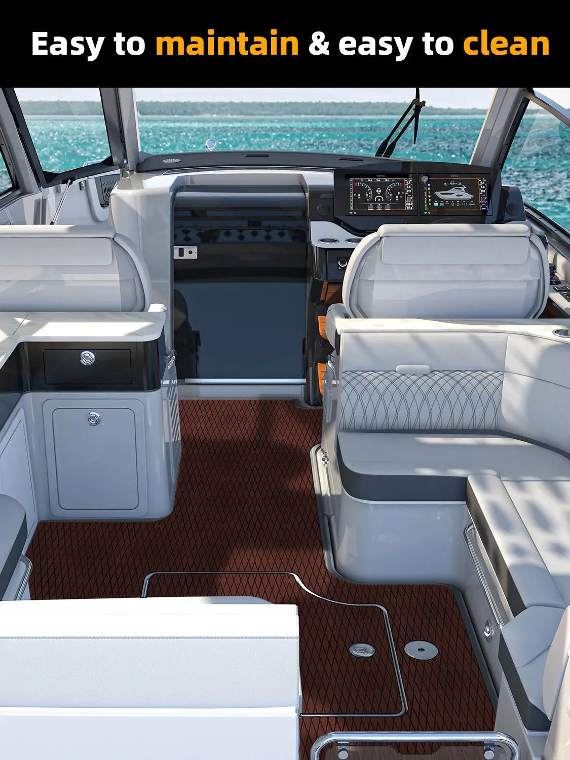 High-quality EVA Foam Boat Flooring Anti-UV 3000H Non-slip Sea Deck