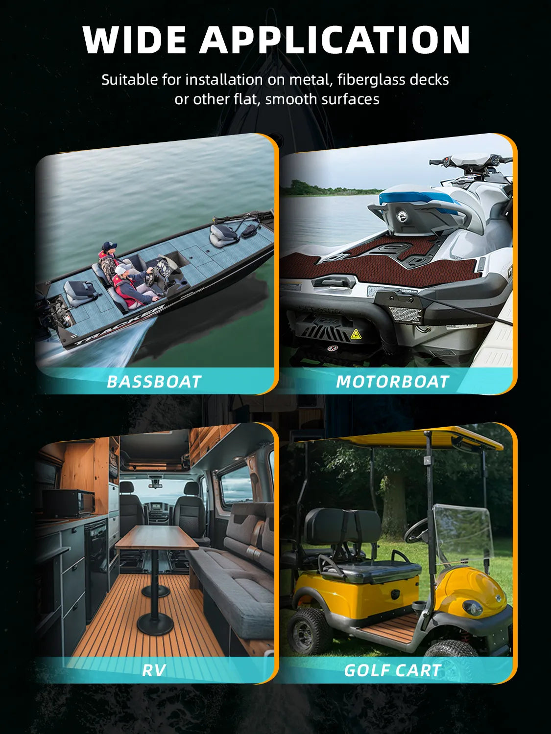 High-quality EVA Foam Boat Flooring Anti-UV 3000H Non-slip Sea Deck