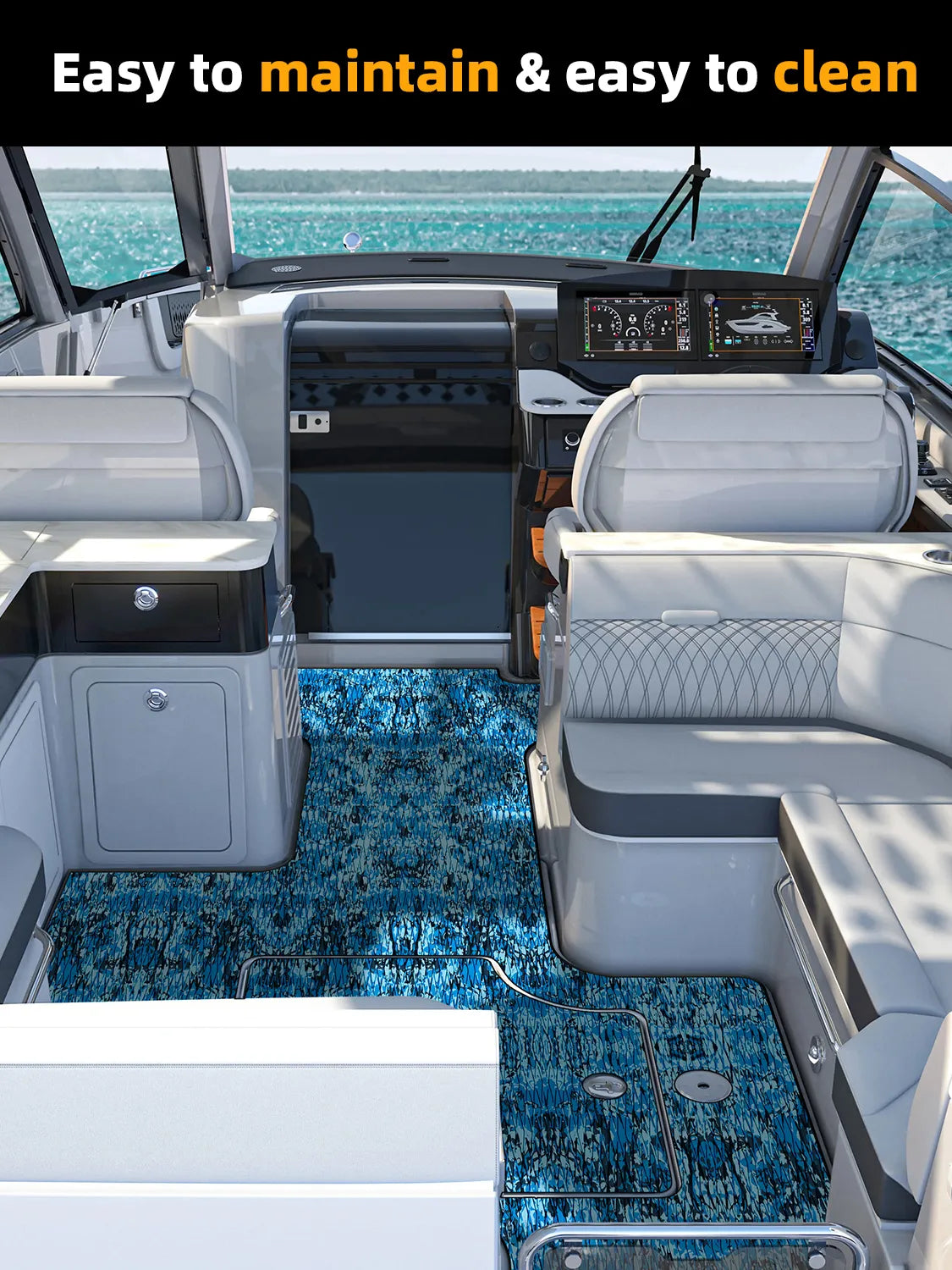 Non Skid Boat Foam Decking Anti-UV 3000H Sea Deck for Boats