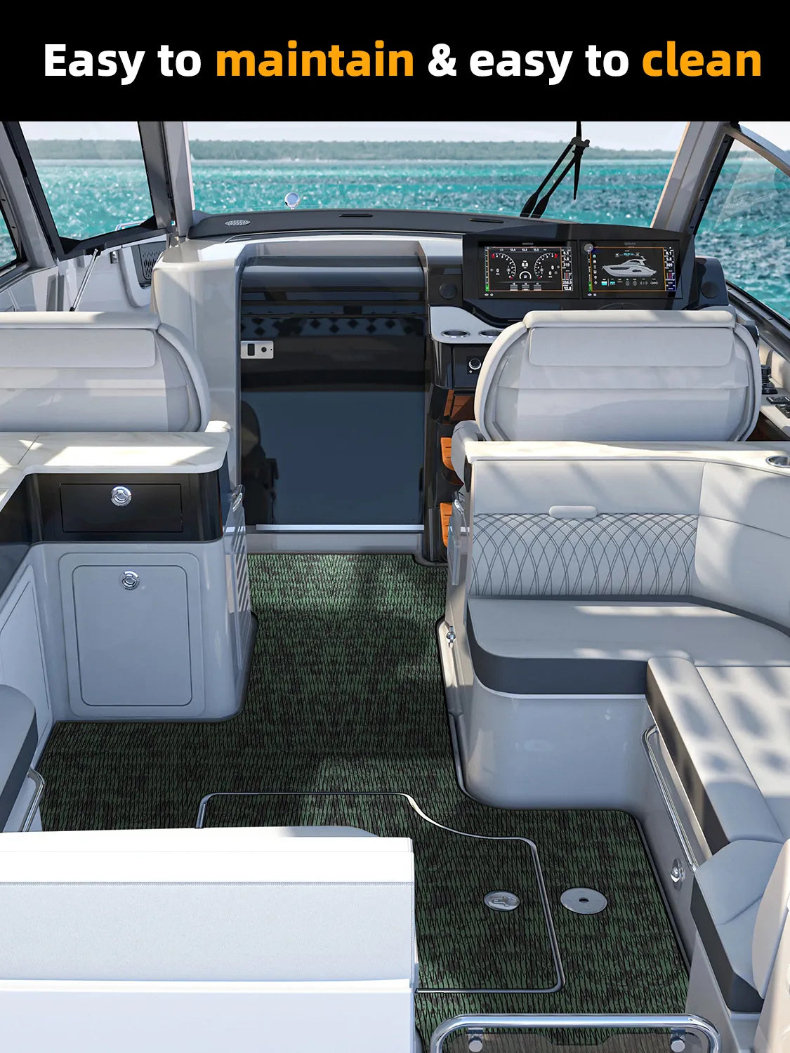 Non Skid Boat Foam Decking Anti-UV 3000H Sea Deck for Boats