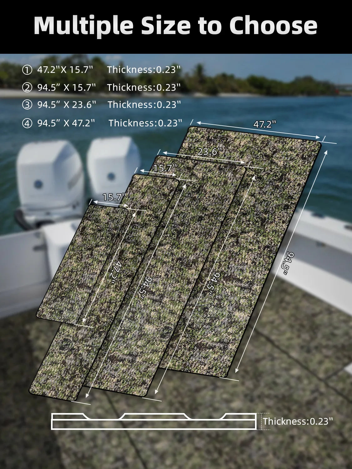 Non Skid Boat Foam Decking Anti-UV 3000H Sea Deck for Boats