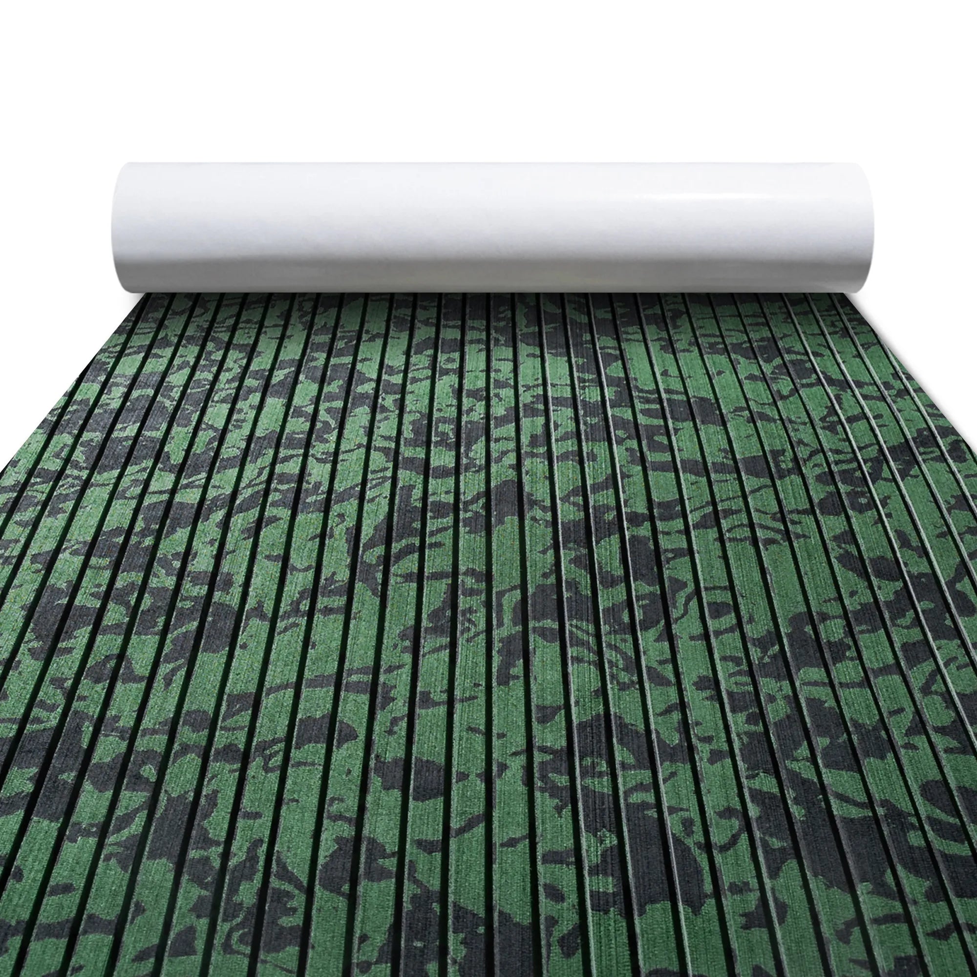 Camo Grooved Boat Flooring Rainforest - BoatFloorings