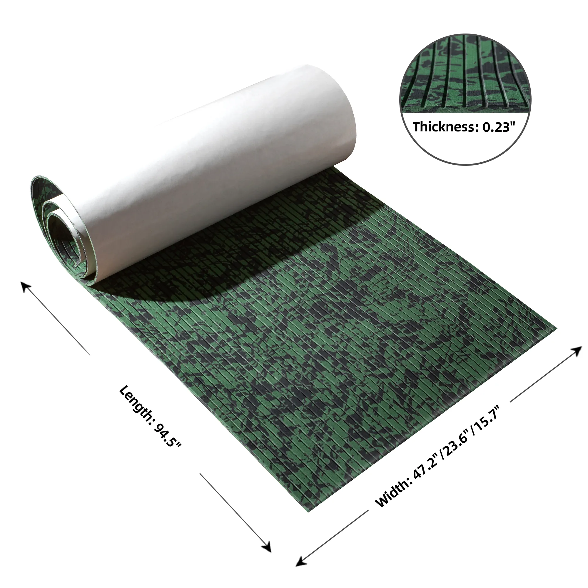 Camo Grooved Boat Flooring Rainforest - BoatFloorings