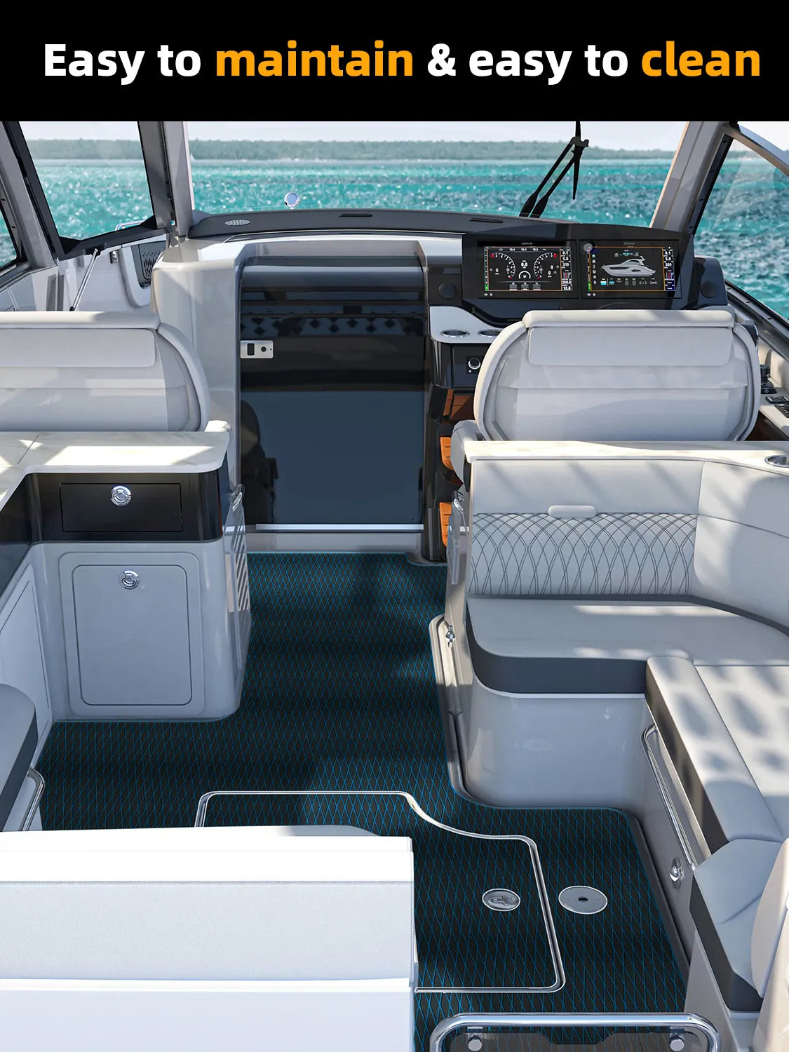 High-quality EVA Foam Boat Flooring Anti-UV 3000H Non-slip Sea Deck