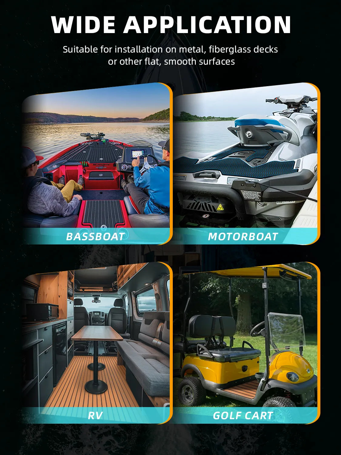 High-quality EVA Foam Boat Flooring Anti-UV 3000H Non-slip Sea Deck