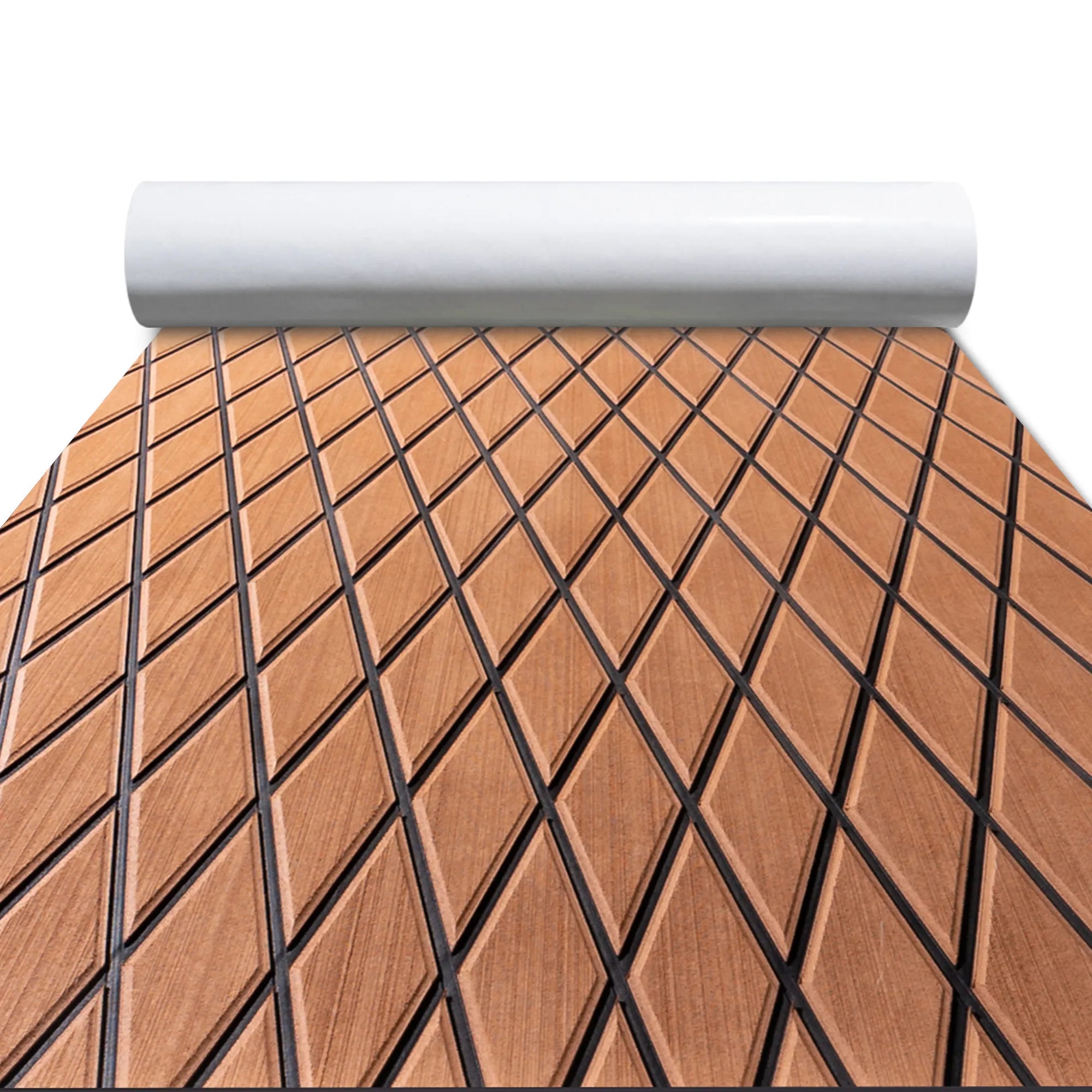 Diamond Boat Flooring Brown Black - BoatFloorings