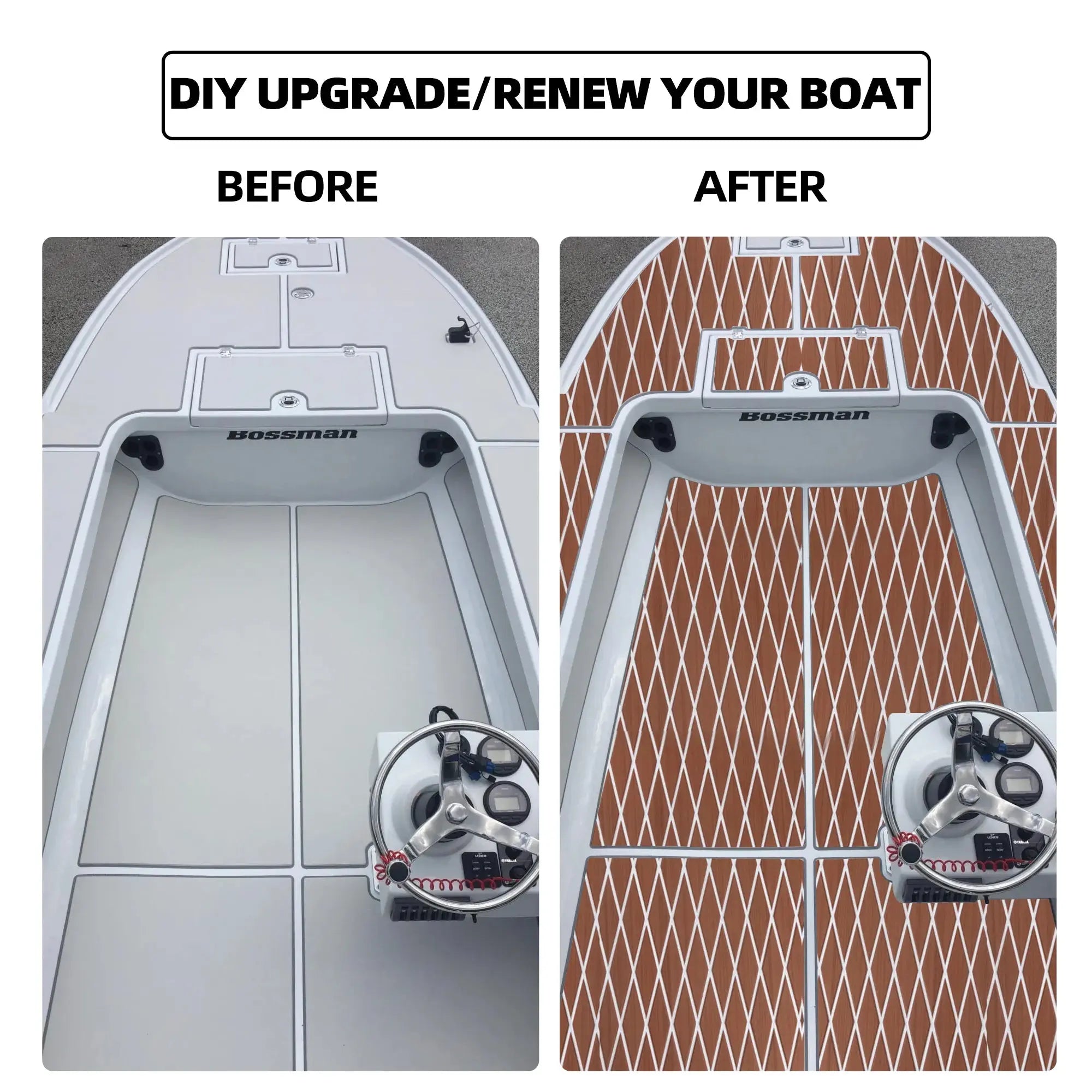 EVA Marine Decking for Center Console Boats – Diamond 