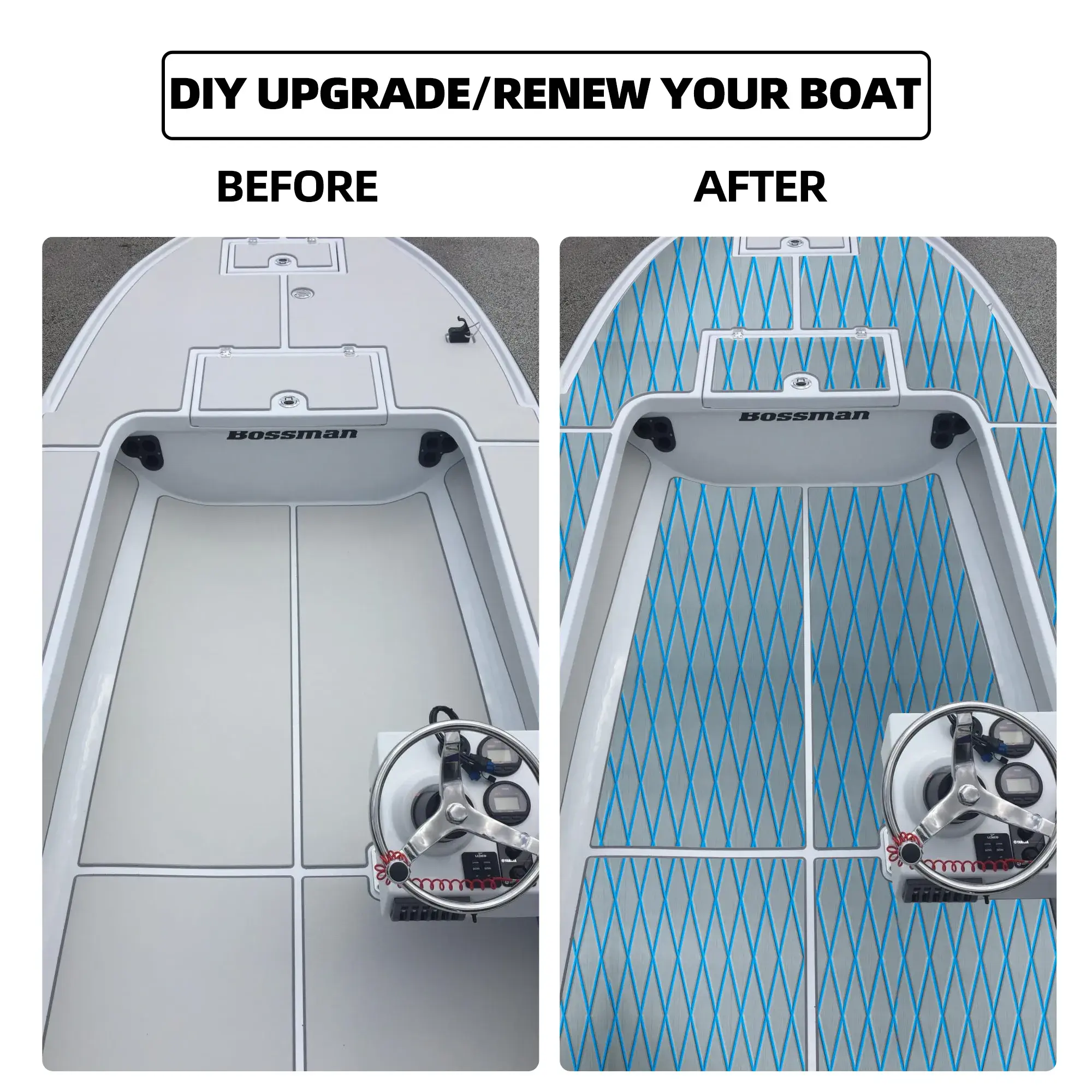 self adhesive eva deck cover for aluminum boat 