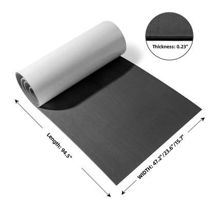 EVA Foam Deck Mat with 3M Adhesive – Dark Gray 