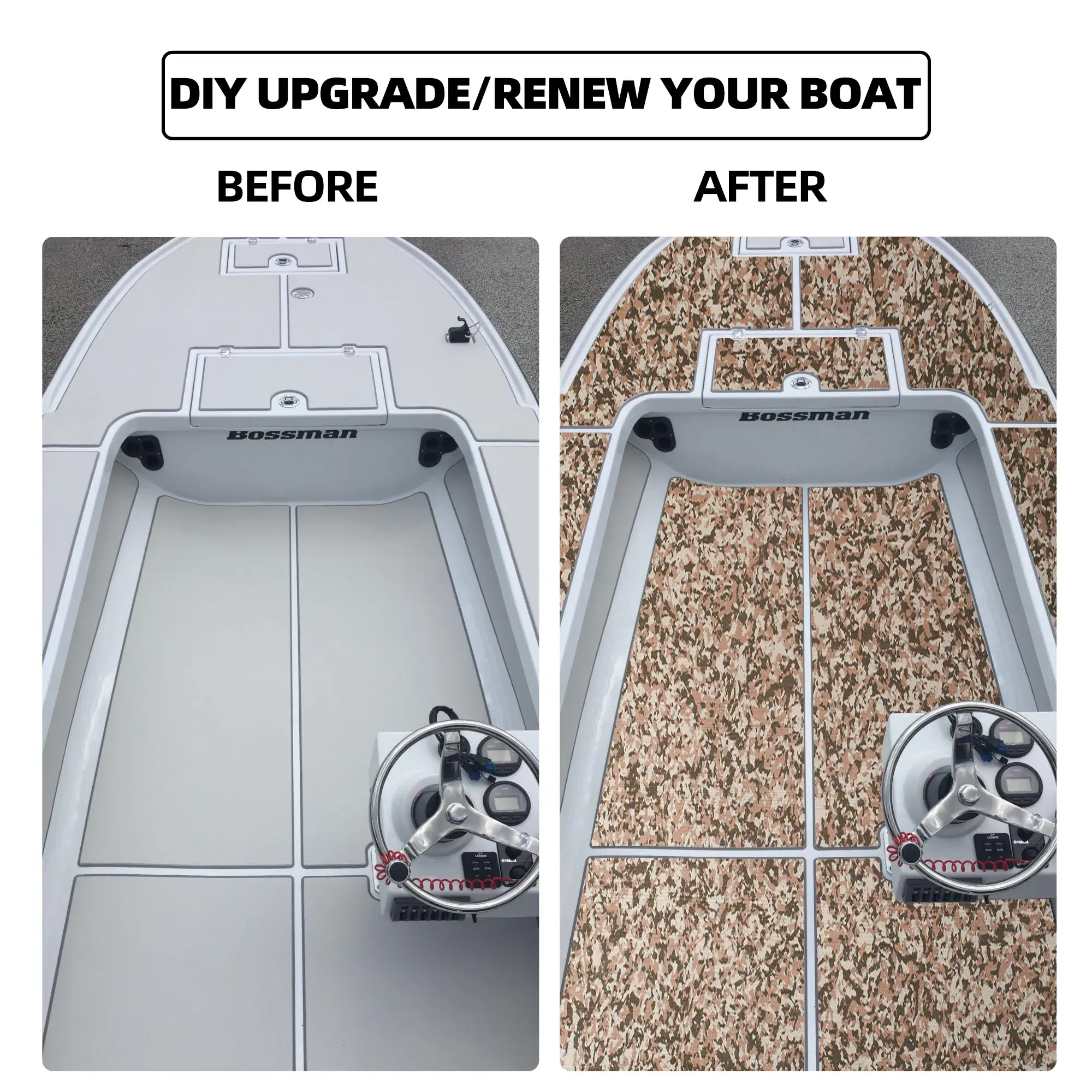 EVA Floor Sheet for Aluminum Fishing Boats – Sand Color 