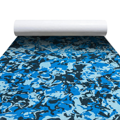 Ocean Blue Solid EVA Boat Flooring – Surface Texture Detail 