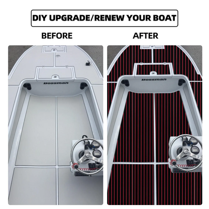 Waterproof Black Red EVA Boat Mat for Jon Boats 