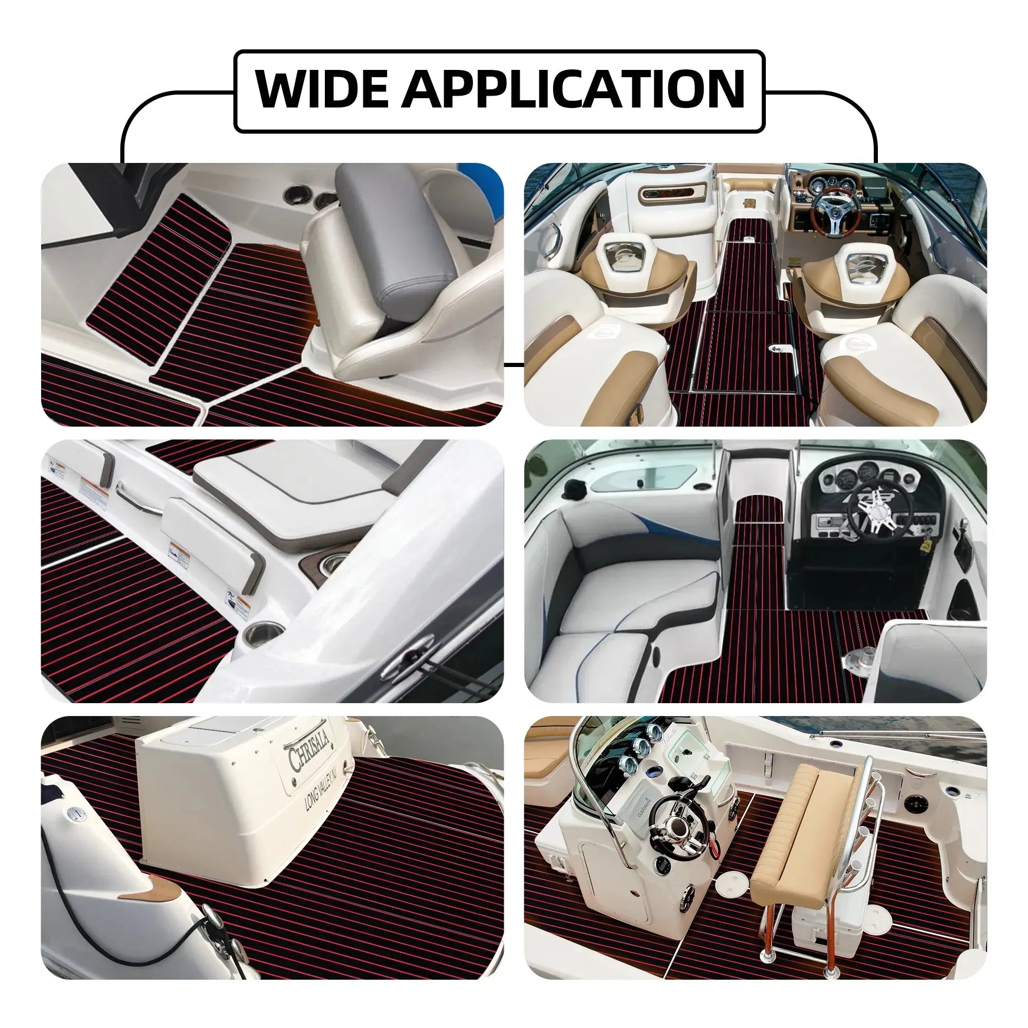 High Grip Stripe EVA Foam Boat Decking for DIY Projects 