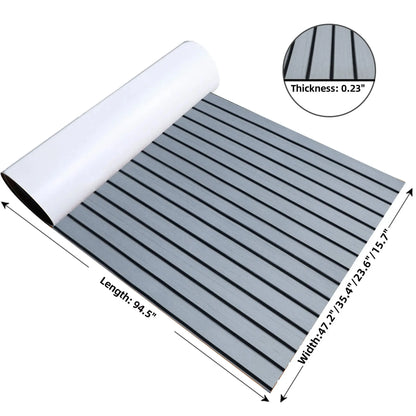 EVA Marine Flooring 240x117cm – Gray Black Cut Sheet  