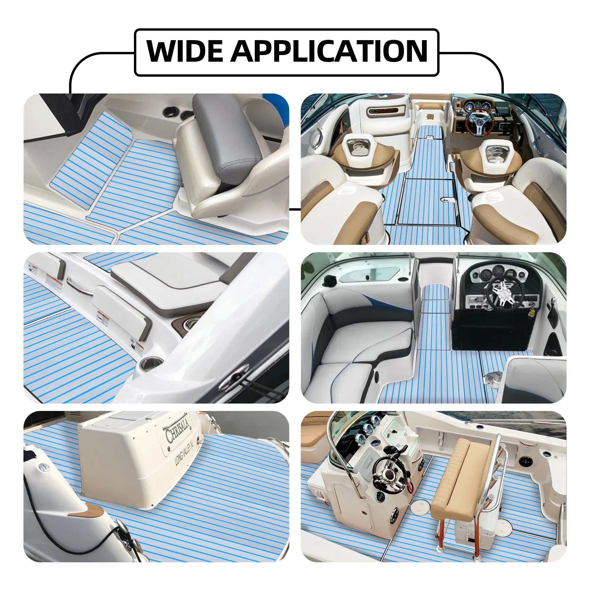 Gray Blue EVA Mat Rolled – Ready for Installation 
