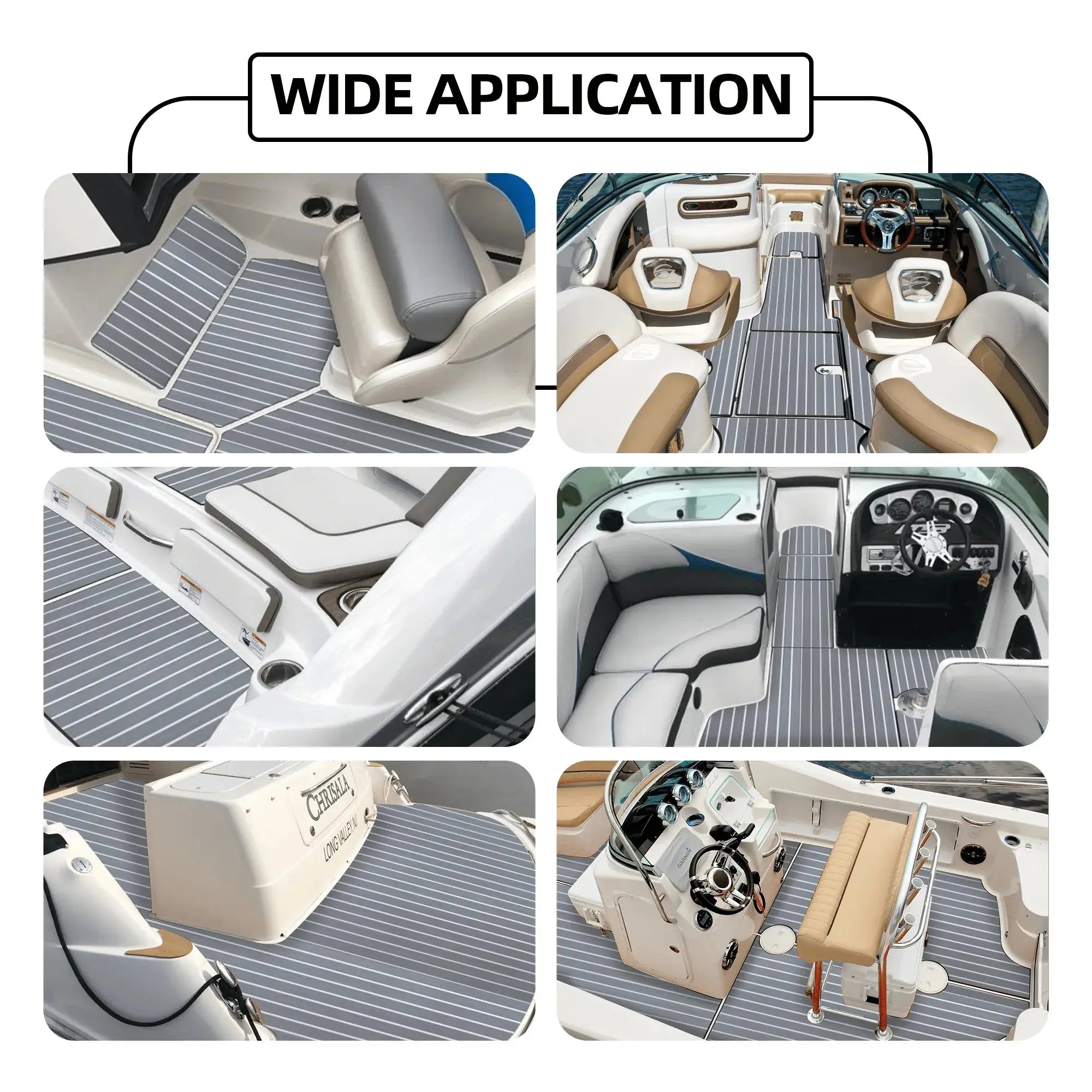 alternative to SeaDek - striped eva foam boat floor 