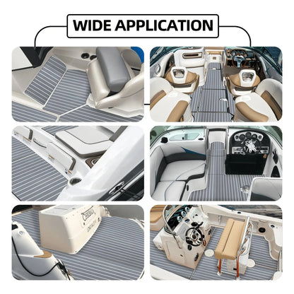 alternative to SeaDek - striped eva foam boat floor 