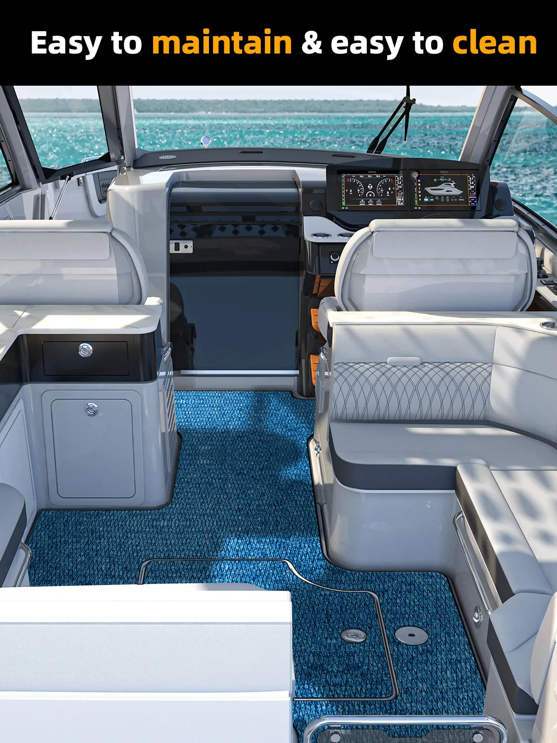Non Skid Boat Foam Decking Anti-UV 3000H Sea Deck for Boats