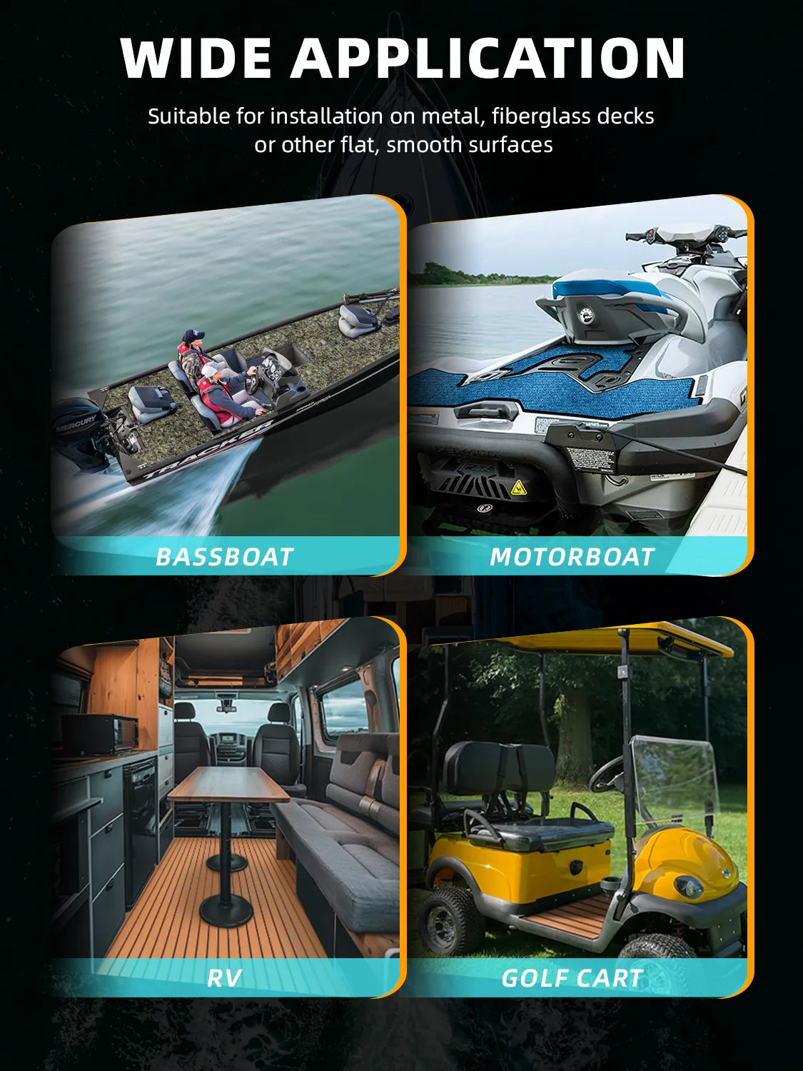 Non Skid Boat Foam Decking Anti-UV 3000H Sea Deck for Boats