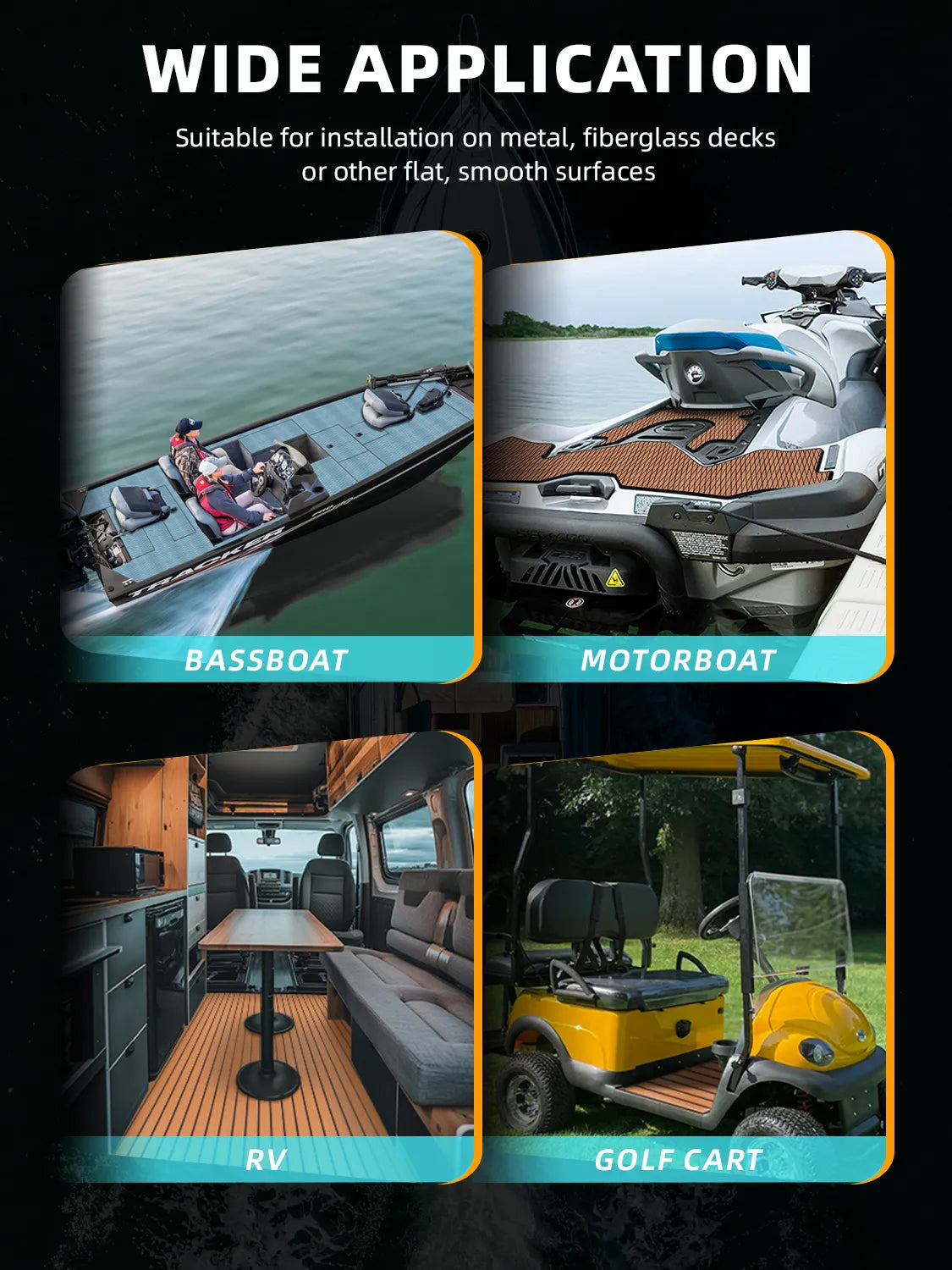 High-quality EVA Foam Boat Flooring Anti-UV 3000H Non-slip Sea Deck
