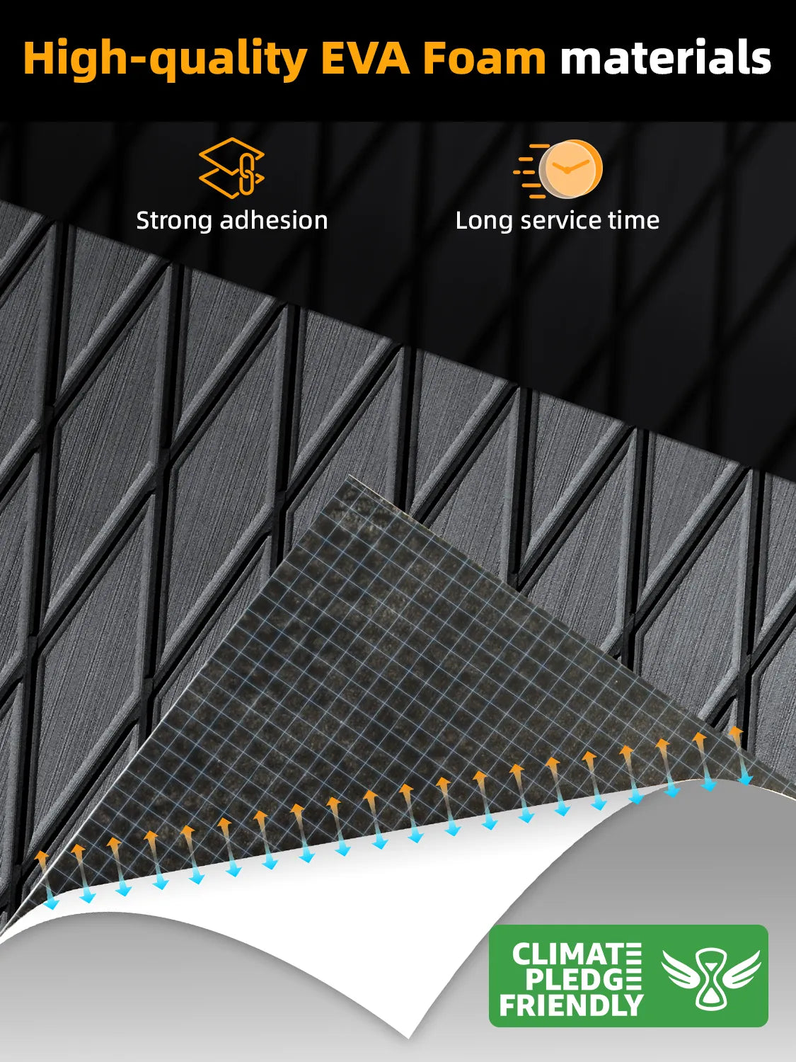 High-quality EVA Foam Boat Flooring Anti-UV 3000H Non-slip Sea Deck