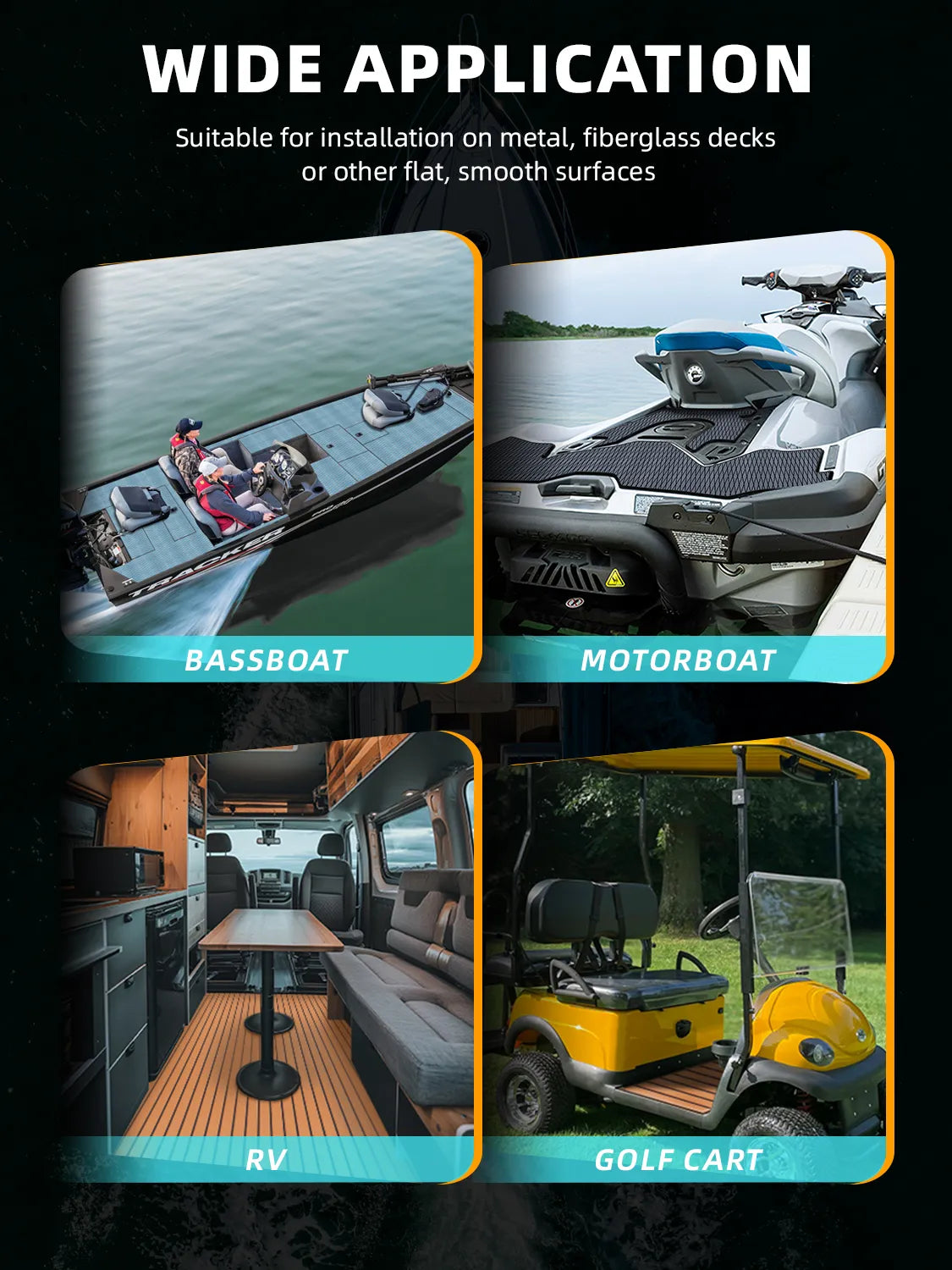 High-quality EVA Foam Boat Flooring Anti-UV 3000H Non-slip Sea Deck