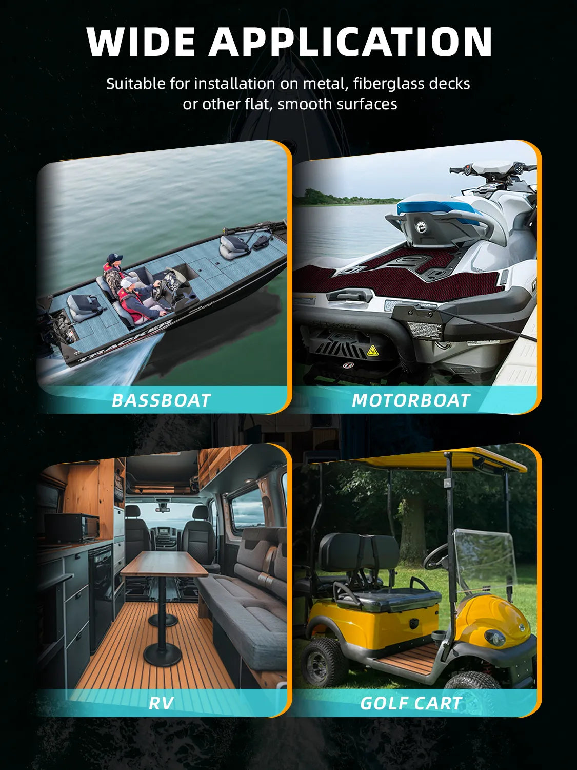 High-quality EVA Foam Boat Flooring Anti-UV 3000H Non-slip Sea Deck
