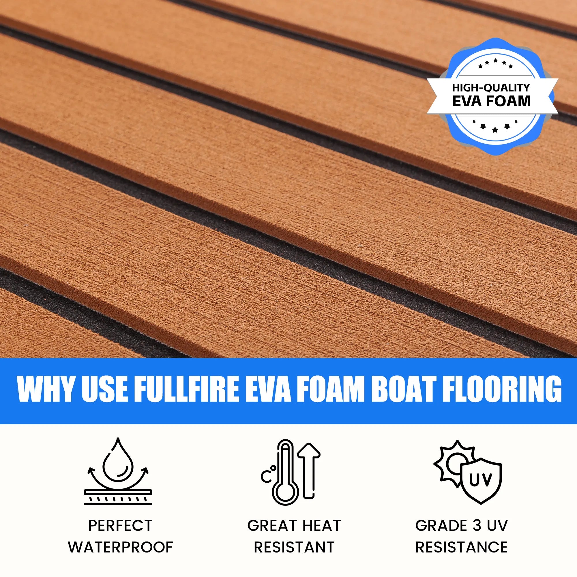 EVA Foam Boat Flooring Stripe – Durable Non-Slip Anti-UV Boat Decking