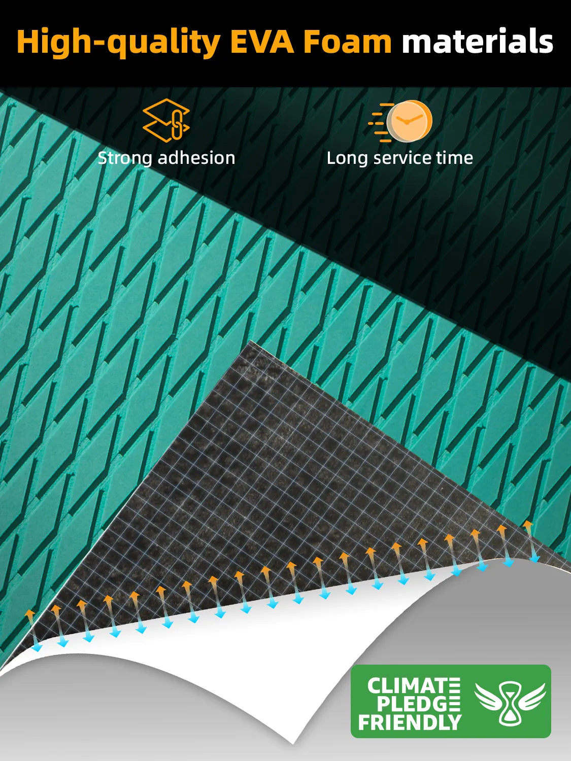 Non Skid Boat Foam Decking Anti-UV 3000H Sea Deck for Boats