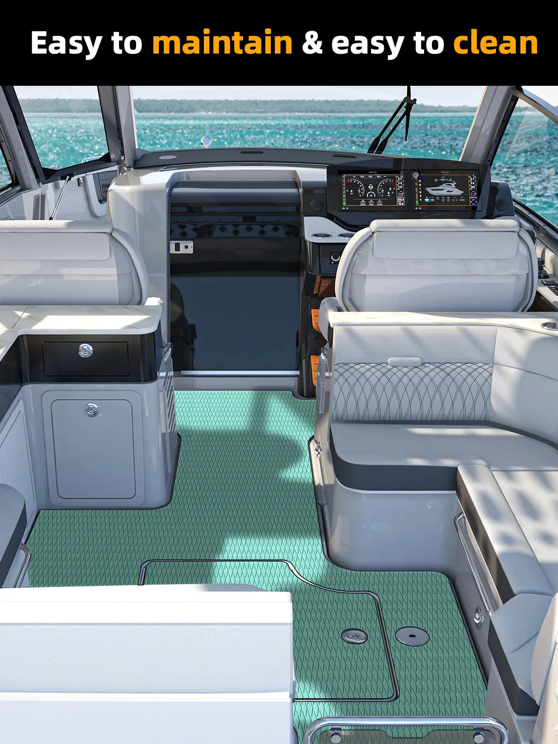 Non Skid Boat Foam Decking Anti-UV 3000H Sea Deck for Boats