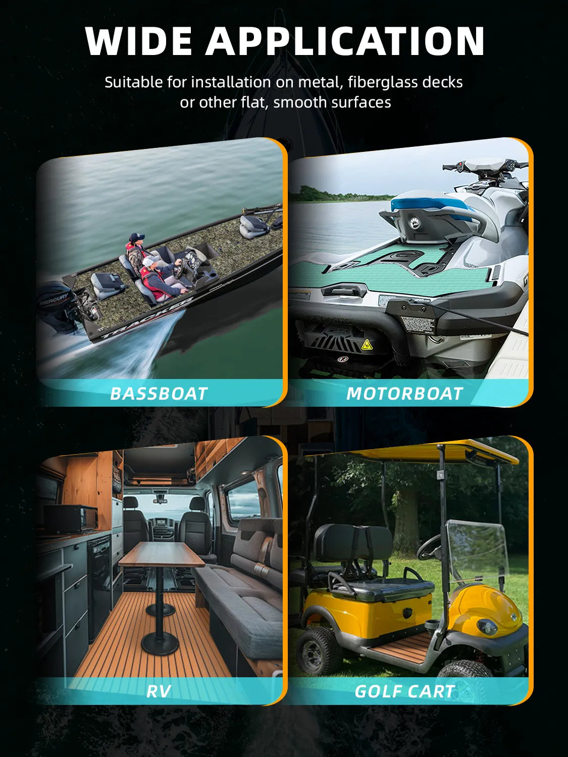 Non Skid Boat Foam Decking Anti-UV 3000H Sea Deck for Boats
