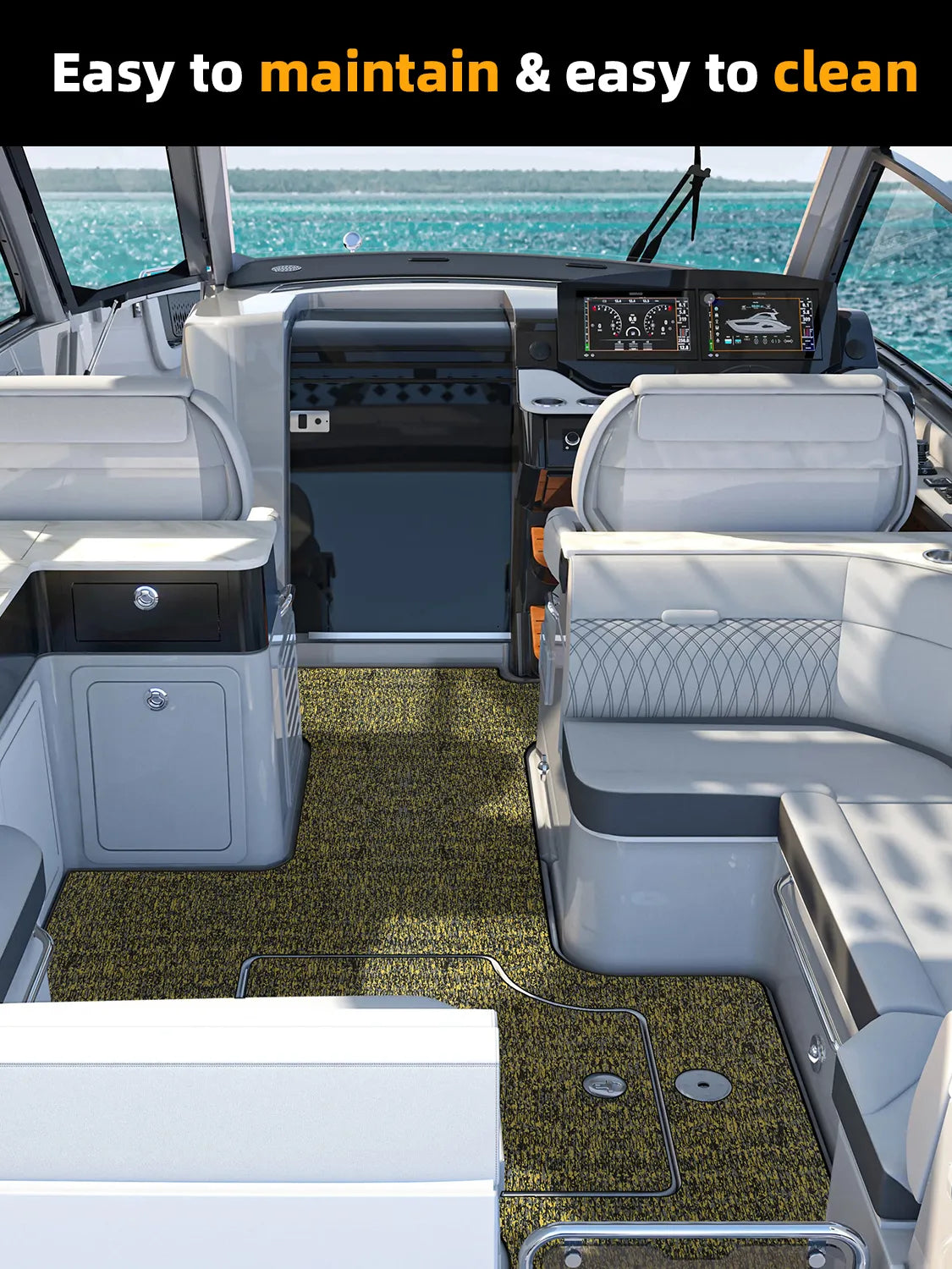 Non Skid Boat Foam Decking Anti-UV 3000H Sea Deck for Boats