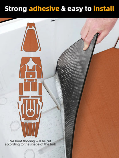 EVA Foam Decking Faux Teak Anti-UV Marine Mat  for Motorboat RV Yacht
