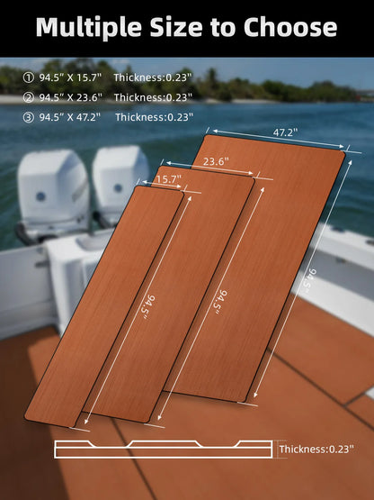 EVA Foam Decking Faux Teak Anti-UV Marine Mat  for Motorboat RV Yacht