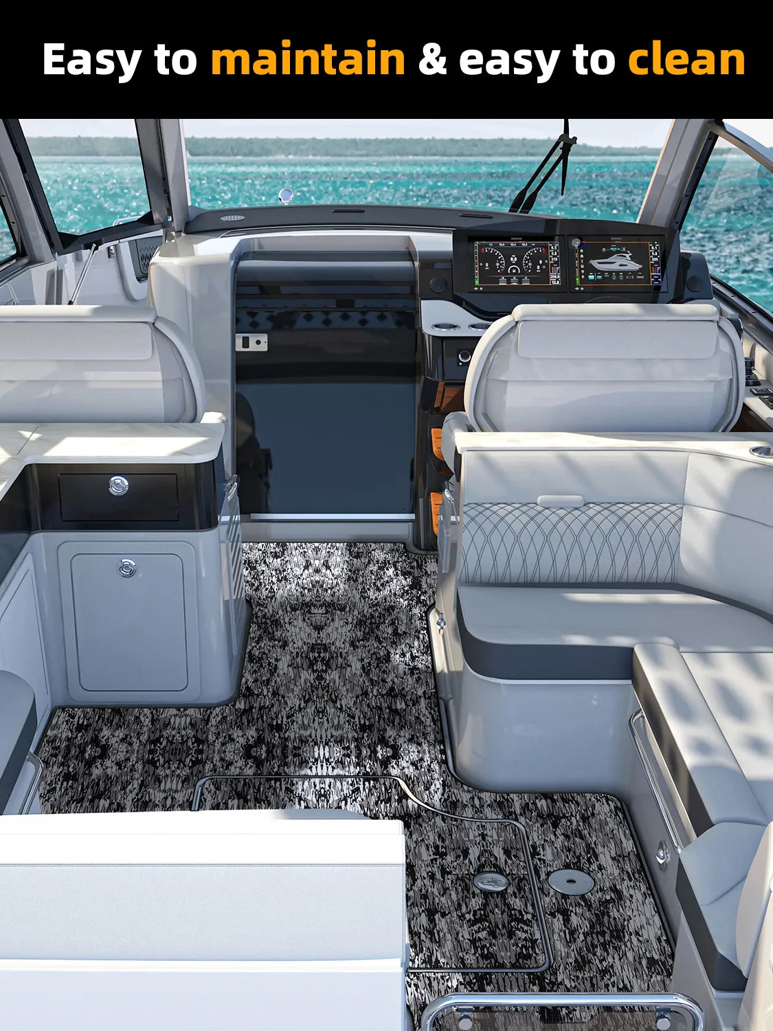 Non Skid Boat Foam Decking Anti-UV 3000H Sea Deck for Boats