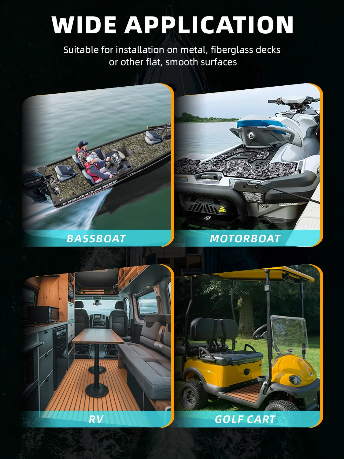 Non Skid Boat Foam Decking Anti-UV 3000H Sea Deck for Boats