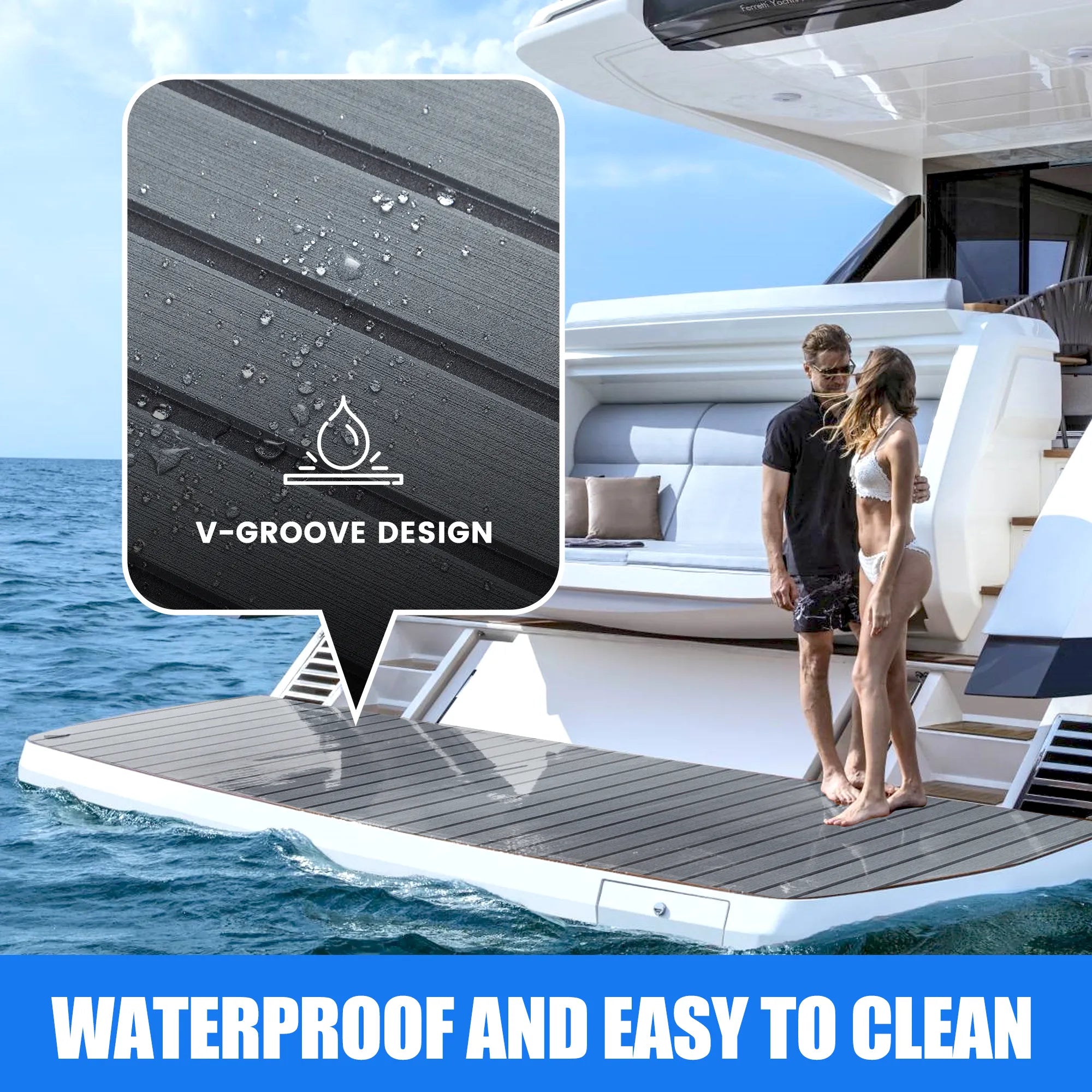 EVA Foam Boat Flooring Stripe – Durable Non-Slip Anti-UV Boat Decking