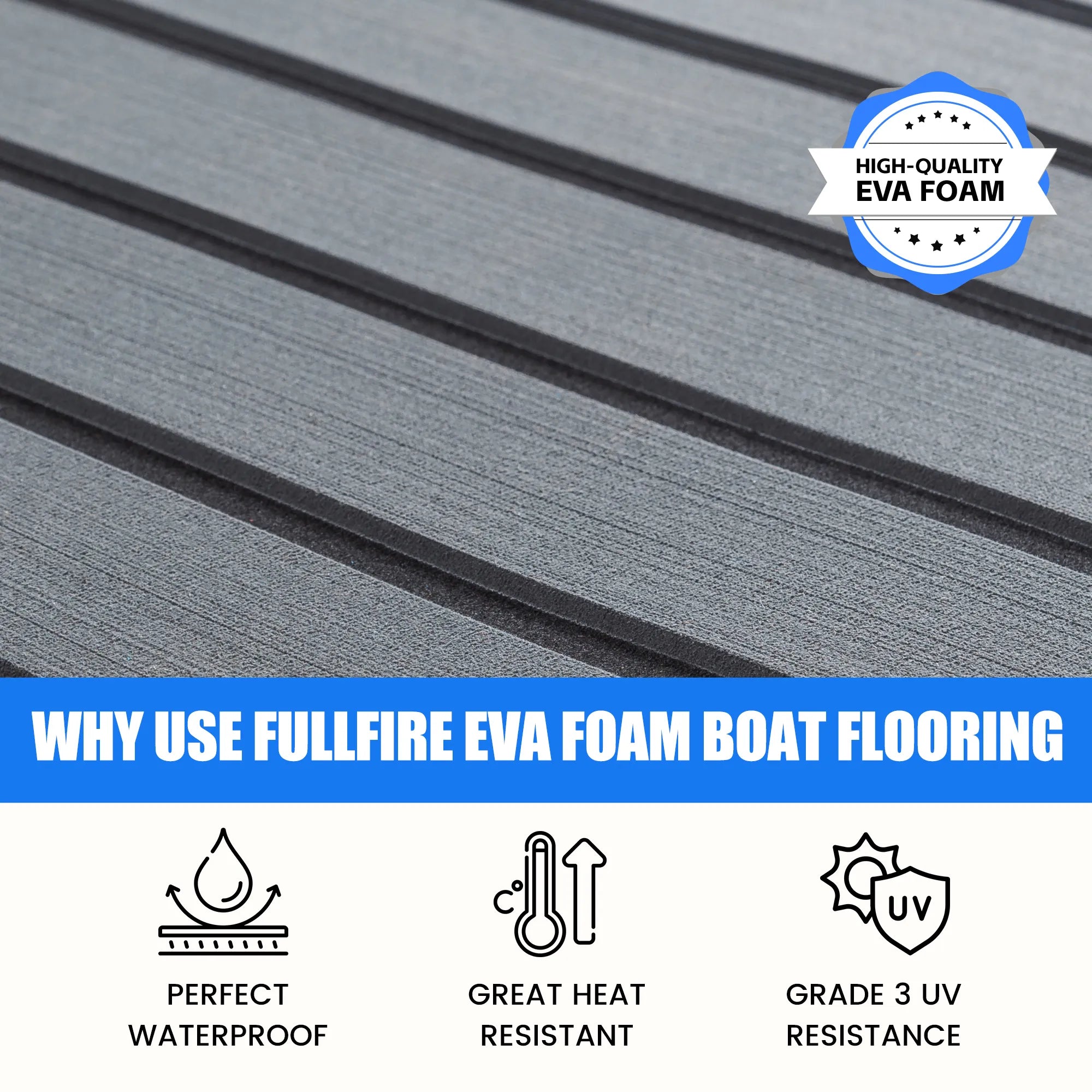 EVA Foam Boat Flooring Stripe – Durable Non-Slip Anti-UV Boat Decking