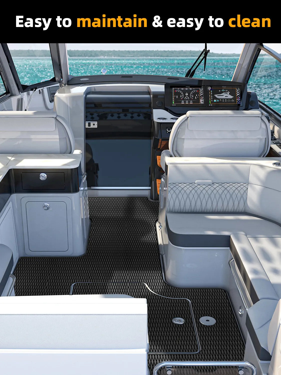 Non Skid Boat Foam Decking Anti-UV 3000H Sea Deck for Boats